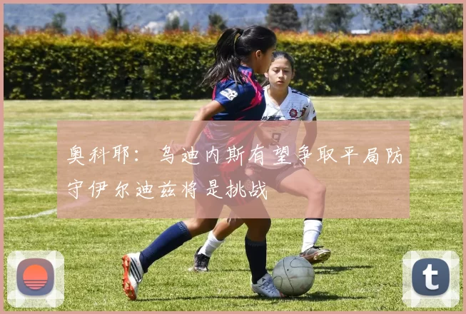 奥科耶：乌迪内斯有望争取平局防守伊尔迪兹将是挑战